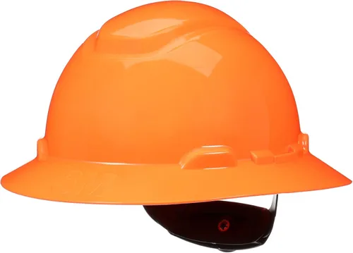 Vista 25 de 3M Hard Hat SecureFit H-800 Series Casco de seguridad estilo ala completa con sensor Uvicator, suspensión de trinquete de difusión de presión de 4