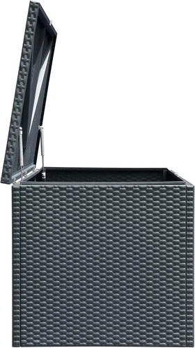 Vista 16 de Arrow Caja de almacenamiento de acero galvanizado en caliente de 134 galones Spacemaker Spacemaker de 4 x 2 pies Antracita