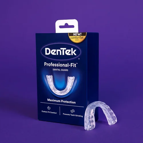 Vista 12 de DenTek Protector dental de ajuste profesional, protector bucal para rechinar dientes por la noche, 1 unidad FDA-Cleared, Mouth Guard for Grinding
