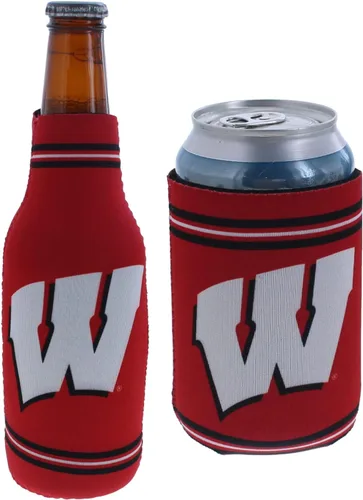 Vista 12 de College Team Color Logo Can & Bottle Holder Insulator Beverage Cooler Set