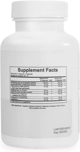 Vista 8 de Relumins Suplemento Age Defense NAD+ con NADH, CoQ10, glutatión, resveratrol, fisetina, curcumina y EGCG - Suplemento de apoyo antioxidante - 60