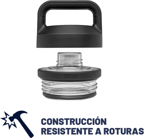 Vista 5 de Yeti Rambler - Termo de 64 onzas, aislado al vacío, de acero inoxidable, con tapa para sorber, color blanco.