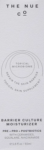 Vista 2 de The Nue Co. Barrier Culture Hidratante – Crema facial hidratante pre y probiótica con ceramidas, péptidos, niacinamida y escualano, hidratante