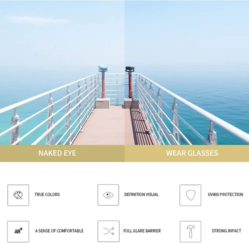 Vista 5 de Retro Rimless Rectangle Sunglasses Women Men Metal Frameless Vintage Square Glasses