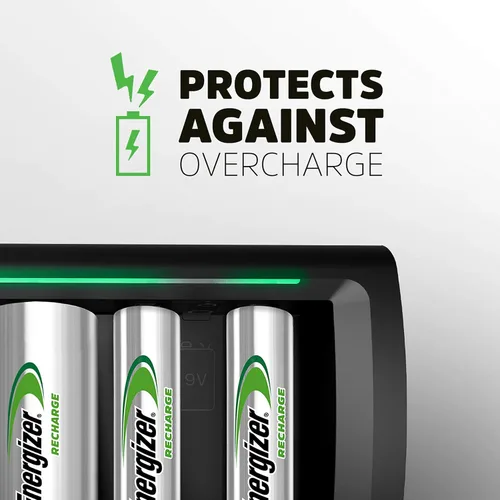 Vista 7 de Energizer Cargador universal de recarga para baterías recargables NiMH AA, AAA, C, D y 9V