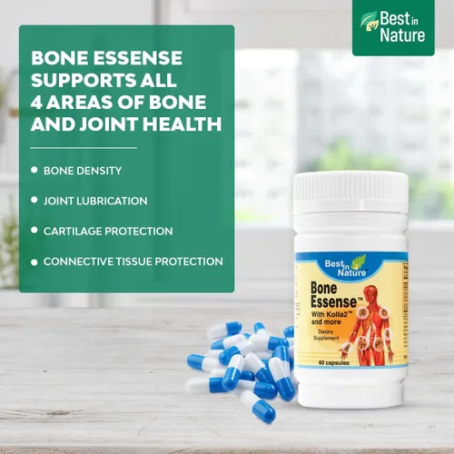 Vista 3 de Bone Essense con Kolla2 (colágeno tipo II) - Suplemento de salud ósea y articular. (60 unidades)