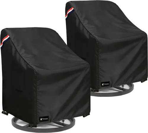 Vista 15 de Funda para silla mecedora para exteriores, resistente 600D, funda de invierno para silla de patio de 27 pulgadas de ancho x 34 pulgadas