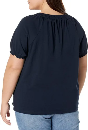 Vista 2 de Tommy Hilfiger Top casual de manga corta con hombros descubiertos para mujer