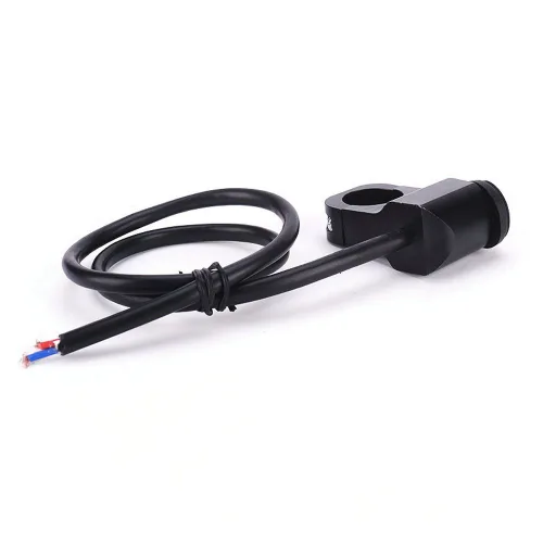 Vista 2 de Interruptor de control impermeable para manillar de motocicleta de 12 V, aluminio CNC para manillar de menos de 7/8 pulgadas, 0.906 in (0.866 in)