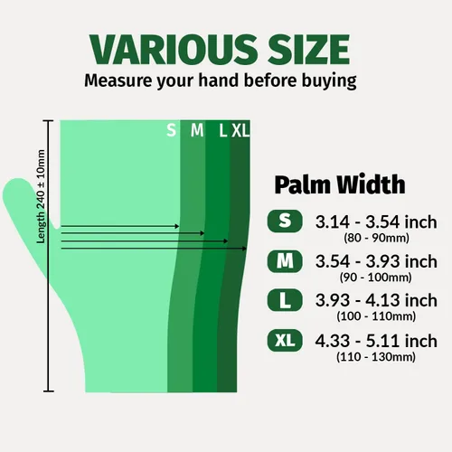 Vista 6 de GORILLA SUPPLY Disposable Heavy Duty Vinyl Gloves Latex & Powder Free, BPA Free Food Safe, 100, 300, 1000, S, M, L, XL