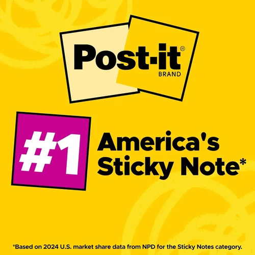 Vista 6 de Notas autoadhesivas Sticky Notes de Post-it, Amarillo canario