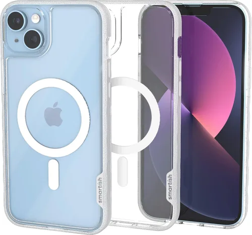 Vista 58 de Smartish® - Funda MagSafe transparente para iPhone 17, Gripmunk, funda delgada magnética [ligera + protectora], cubierta de agarre delgada