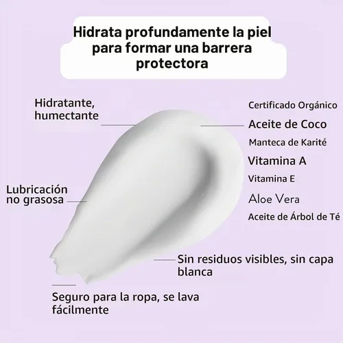 Vista 2 de Chamois Butt'r Crema antirozaduras de coco, paquete de 10 paquetes de 0.3