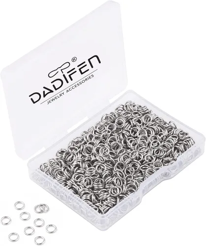 Vista 9 de Anillos de salto de oro de 0.157 in, 0.197 in, 0.236 in, 0.276 in, 0.315 in, 0.394 in, anillos de salto abiertos para joyería suministros