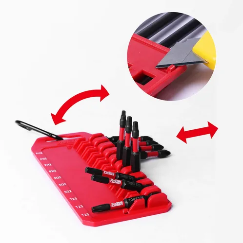 Vista 3 de Protorq Juego de brocas de impacto con clip, T10-T40 TORX, 10 piezas, 2 pulgadas de longitud, resistencia industrial, vástago hexagonal de 1/4