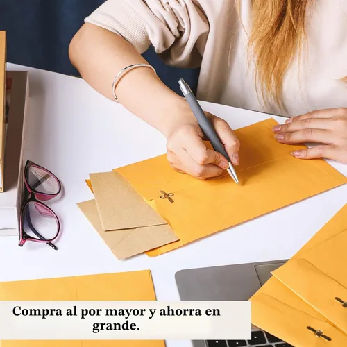 Vista 5 de 120 sobres de manilla marrón a granel, 6 x 9 pulgadas
