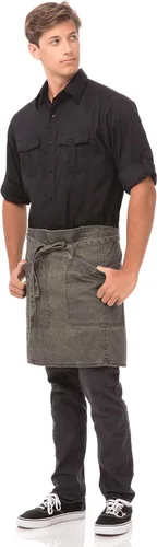 Vista 5 de Chef Works Delantal unisex Denver Half Bistro Work Utility