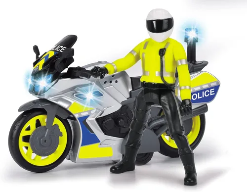 Vista 8 de Dickie Toys - Bicicleta de policía Yamaha con figura