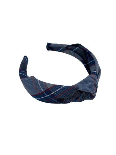Vista 35 de Diadema anudada de 1.25 pulgadas, uniforme escolar, a cuadros, acolchada, con nudo en la parte superior, diadema de uniforme (cuadros 120)