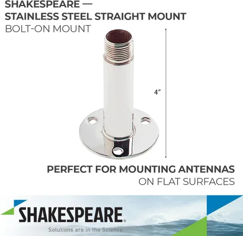 Vista 2 de Shakespeare 4365 Marine Straight Mount, Beige, 4 pulgadas