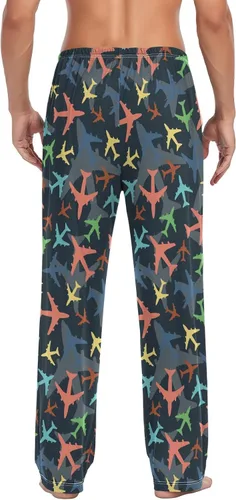 Vista 5 de Lizards Green - Pantalones de pijama para hombre, pantalones suaves separados para hombre, pantalones de descanso
