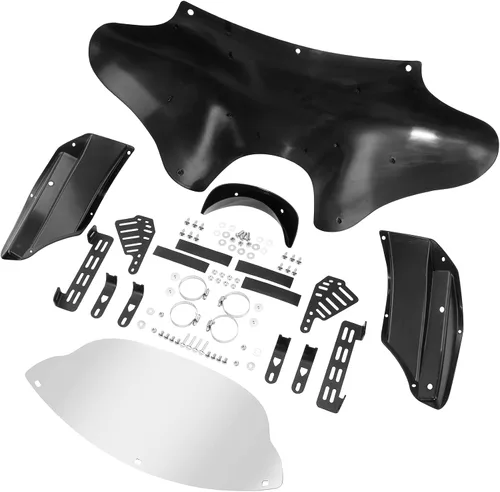 Vista 3 de XFMT Carenado exterior delantero de motocicleta para Harley Touring Road King Softail Dyna Honda Valkyrie Shadow Sukuzi Boulevard Yamaha V-Star