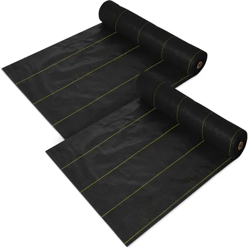 Vista 16 de Dewitt Pro-5 Tela Paisajística Tejida con Barrera contra Malezas, 5 oz, Negro, 3' x 250' - Control de Crecimiento de Servicio Pesado, Cubierta