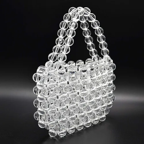 Vista 3 de Miuco Bolsos de acrílico transparentes hechos a mano de la bolsa de cuentas