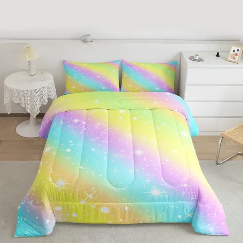 Vista 10 de Feelyou Juego de edredón de panda de dibujos animados para niños, edredón de animales lindos para niños y niñas, juego de ropa de cama kawaii panda