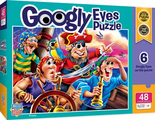 Vista 7 de Holiday - Googly Eyes - Rompecabezas de 48 piezas alrededor del árbol de Navidad
