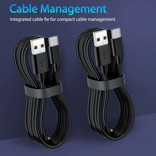 Vista 5 de Paquete de 2 cables de carga tipo C para lectores electrónicos Kindle, tabletas Fire, HD 10 9ª 11ª generación, HD 8 10ª generación, 8 Plus Kids