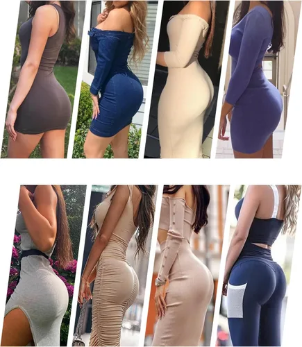 Vista 5 de Bragas falsas para mujer, levantador de glúteos, con relleno, control de cadera, ropa interior moldeadora