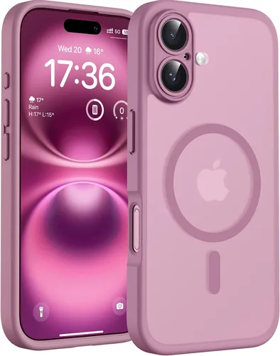 Vista 10 de TOCOL Funda para iPhone 11, compatible con Magsafe, protección completa de cámara, imanes integrados, protección contra caídas, funda translúcida