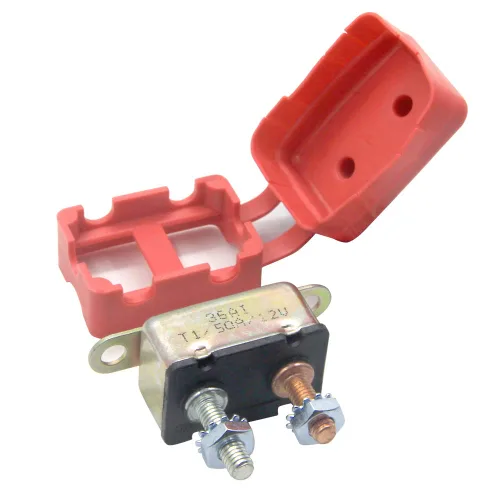 Vista 6 de Disyuntor de 12 V 30 A reinicio automático para barco marino de RV automotriz con cubierta protectora roja