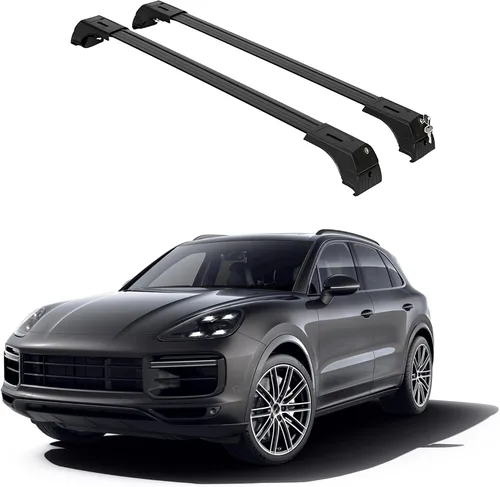 Vista 16 de ERKUL Barras transversales de techo de 220 libras para Audi Q7 2016-2026 Barras transversales de aluminio con bloqueo antirrobo para techo Negro
