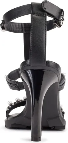 Vista 2 de Karl Lagerfeld Paris womens Midge T-strap Studded Heel Sandal