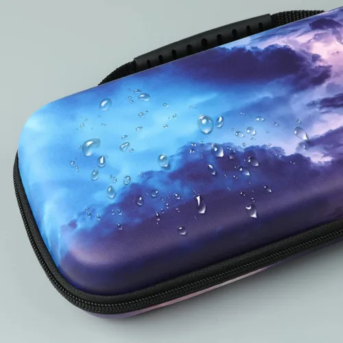Vista 5 de Carrying EVA Hard Case Compatible with Nintendo Switch OLED & Switch Model, Hard Shell Protective Shockproof Travel Carrying Case with 20 Game Card