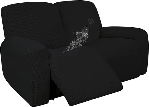 Vista 13 de Easy-Going - Funda 100 % impermeable doble para sofá reclinable, diseño jacquard, en 1 pieza, a prueba de derrames, para niños, mascotas, perros