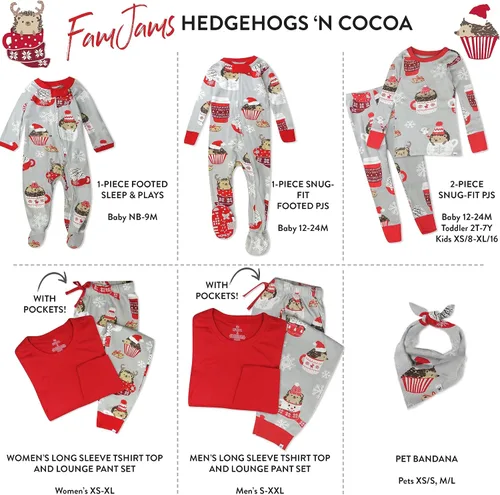 Vista 2 de HonestBaby - Pijama familiar navideña de algodón orgánico