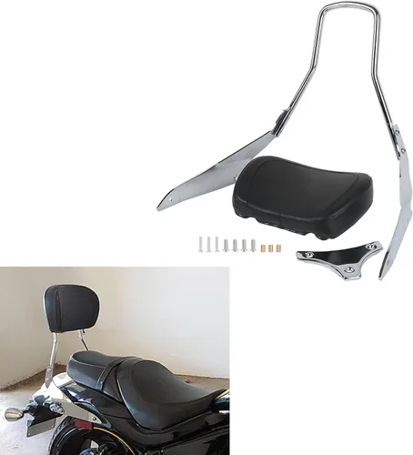 Vista 6 de TCT-MOTORPARTS Respaldo de barra Sissybar desmontable para pasajero Suzuki Boulevard M109R Boss 2006-2023; M109R2 2008 2009; Limited 2007-2011