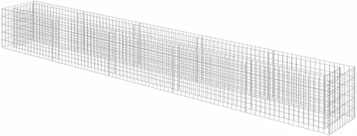 Vista 14 de vidaXL Gabion - Cama elevada de acero galvanizado 35.4"x19.7"x39.4