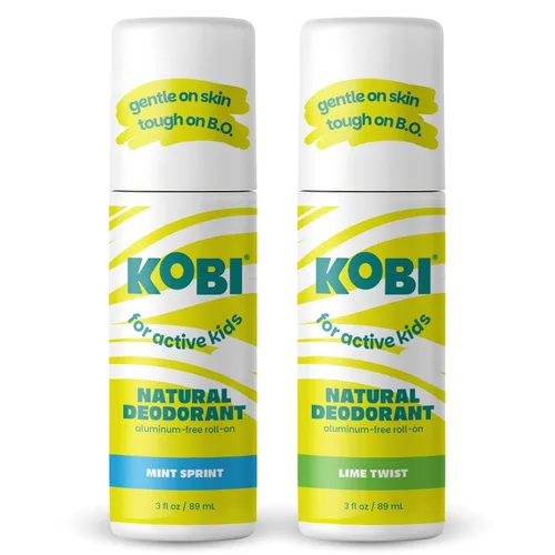 Vista 15 de Kobi Desodorante para niños activos, adolescentes, niñas, niños, natural, sin aluminio, fuerza deportiva - Cherry Kick