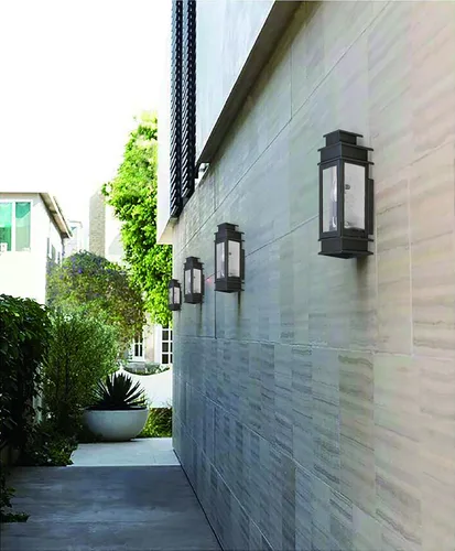 Vista 2 de Livex Lighting 2013-07 Princeton - Linterna de pared para exteriores, bronce, 14 "x 5.5" x 14