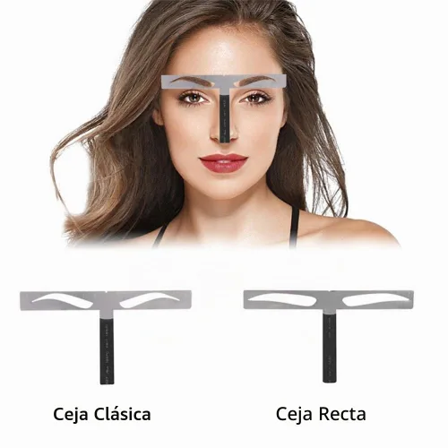 Vista 3 de Filfeel Regla de cejas, regla de extensión de equilibrio permanente profesional de cejas, regla de extensión de ceja (#1)