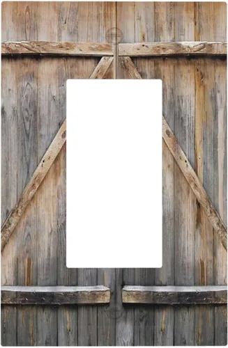 Vista 169 de Taupe Beige Marrón Gris Abstracto Arte 1-Banda Interruptor de Luz Doble de Recepción Placa de Pared Toma Cubiertas Eléctricas Decorativas Modernas