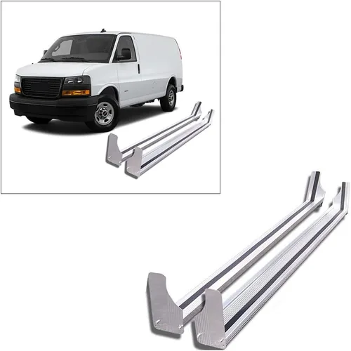 Vista 9 de Black Horse - Estribos comerciales de aluminio compatibles con 97-14 Express/savana 1500-2500-3500 92-15 Ford E/Econoline-RUN102SS
