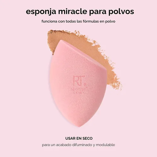 Vista 9 de Real Techniques Miracle - Esponja de maquillaje matificante para base
