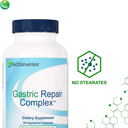 Vista 4 de Nutra Biogenesis Complejo de apoyo gástrico, suplemento de regaliz DGL, 60