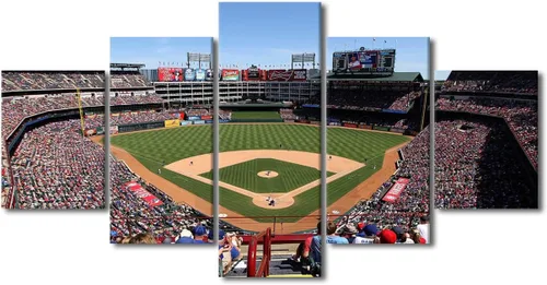 Vista 98 de Arte para pared, lienzo para estadio deportivo, arte para pared, diseño de campo de Wrigley en Chicago, pinturas de Chicago, impresiones sobre