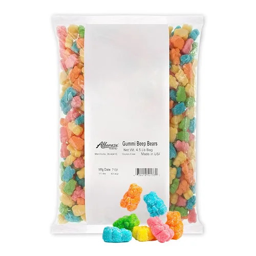 Vista 13 de Caramelos Albanese, anillos de manzana de goma, bolsa de 4.5 libras